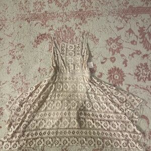 Free People Cream Lace Midi Dress NWT